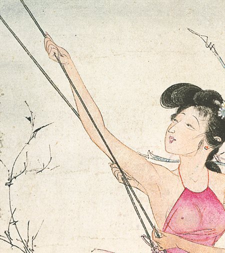 滨海-胡也佛的仕女画和最知名的金瓶梅秘戏图